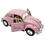 Imagem de Miniatura Fusca Rosa 1967  Miniatura de carros clássicos  Escala 1:32 12 Centímetros  Carrinhos de Fricção