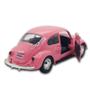 Imagem de Miniatura Fusca Rosa 1967, RMZ City 12,5 CM 1/32 Abre portas