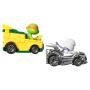 Imagem de Miniatura hot wheels racer verse tartarugas ninja shredder e michelangelo