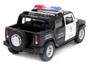 Imagem de Miniatura Hummer H2 SUT 2005 Kinsmart 1/40 Metal e Fricção Preto Polícia