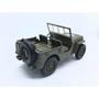 Imagem de Miniatura Jeep Militar Willys MB 1941 Welly 1/32 Metal e Fricção Verde Militar