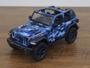 Imagem de Miniatura Jeep Wrangler 2018 Conversível 1/34 Kinsmart Metal e Fricção Azul Camuflado