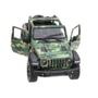 Imagem de Miniatura Jeep Wrangler 2018 Conversível 1/34 Kinsmart Metal e Fricção Verde Camuflado