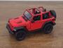 Imagem de Miniatura Jeep Wrangler 2018 Conversível Kinsmart 1/34 Metal e Fricção Vermelho