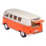 Imagem de Miniatura Kombi 1962 Kinsmart 1/32 Metal e Fricção Bege/Laranja