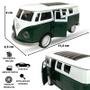 Imagem de Miniatura Kombi Perua Metal Carrinho De Ferro Abre Porta