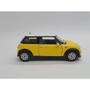 Imagem de Miniatura Mini Cooper S Escala 1/28 Metal Kinsmart á Fricção(Amarelo)