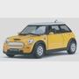 Imagem de Miniatura Mini Cooper S Escala 1/28 Metal Kinsmart á Fricção(Amarelo)