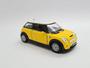 Imagem de Miniatura Mini Cooper S Escala 1/28 Metal Kinsmart  á Fricção(Amarelo)