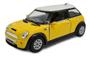 Imagem de Miniatura Mini Cooper S Escala 1/28 Metal Kinsmart  á Fricção(Amarelo)