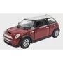 Imagem de Miniatura Mini Cooper S Escala 1/28 Metal Kinsmart á Fricção(Vinho)