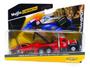 Imagem de Miniatura Picape Reboque C/ Carro 1/64 Desing Elite Transport 1953 Mack B-61/ 1971 Chevrolet Vega Vm Maisto 15055