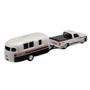 Imagem de Miniatura Pick-up Chevrolet 454 SS 1993 Camper Trailer 1/64 Maisto 15368