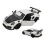 Imagem de Miniatura Porsche 911 GT2 RS (991) Kinsmart 1/36 Metal e Fricção Branco