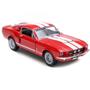 Imagem de Miniatura Shelby GT 500 1967 Kinsmart 1:38 Metal e Fricção Vermelho