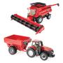 Imagem de Miniatura Trator Forrageiro E Colheitadeira Case Ih 1/32