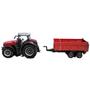 Imagem de Miniatura Trator Massey Ferguson 8740S With Tipping Trailer Vermelho Bburago 31662