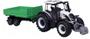 Imagem de Miniatura Trator Valtra N174 Com Carreta Branco Bburago