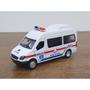 Imagem de Miniatura Van Ambulancia KEEP CLEAR Metal e Fricção Escala 1/32 Branca