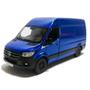 Imagem de Miniatura Van Mercedes-Bens Sprinter Kinsmart 1/48 Metal e Fricção Azul
