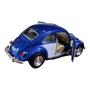 Imagem de Miniatura Volkswagen Fusca 1967 Azul e Branco 1:32