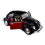 Imagem de Miniatura Volkswagen Fusca 1967 Preto e Vermelho 1:32