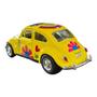 Imagem de Miniatura Volkswagen Fusca Paz e Amor Amarelo Metal 1:32