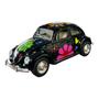 Imagem de Miniatura Volkswagen Fusca Paz e Amor Preto Metal 1:32