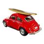 Imagem de Miniatura Volkswagen Fusca Surf Vermelho Metal Kinsmart 1:32