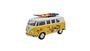 Imagem de Miniatura Volkswagen Kombi 1962 Paz Amor Surf Amarelo 1:32