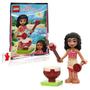 Imagem de Minifigura LEGO Disney Princess - Vaiana (Moana) com saia bege e tambor da selva (12 peças)