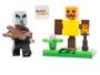 Imagem de Minifigura LEGO Minecraft Pillager com boneco de treinamento de 6 anos ou mais