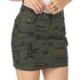 Imagem de Minissaia Jeans HNO Camuflada Militar Verde