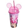 Imagem de Minnie Rosa Copo com Orelhas e Canudo 500ml Disney Plasutil