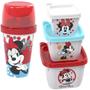 Imagem de Minnie Rosa Garrafa e Potes Micro-ondas Freezer Kit Lanche