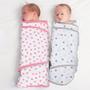 Imagem de Miracle Blanket Baby Sleep Wearable Swaddle Wrap para recém-nascido Menino ou Menina 0-3 Meses, Corações de Corais