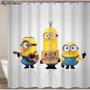 Imagem de Mischievous Minions Series Amarelo Chuveiro Cortinas Shower Cur