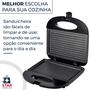 Imagem de Misteira Sanduicheira Elétrica Bak Grill Prime Inox 750w Portátil Potente Antiderrapante