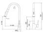 Imagem de Misturador Monocomando de Cozinha Flex Red 2257 R27