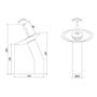 Imagem de Misturador Monocomando de Mesa Waterfall 2877 C70  Lorenzetti