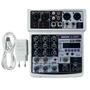 Imagem de Mixer Analógico Waldman ST-4DSP 4CH Bluetooth USB