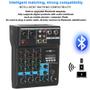 Imagem de Mixer de Áudio ALPOWL Profissional - 4 Canais, USB, Bluetooth e MP3