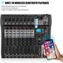 Imagem de Mixer de Áudio KASCHUN 6 Canais com Phantom Power 48V e Bluetooth