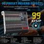 Imagem de Mixer de Áudio MIZISNR 12 Canais com 99 Efeitos DSP e Bluetooth