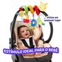 Imagem de Móbile de pelúcia para carrinho de bebê multisensorial
