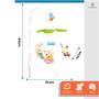 Imagem de Mobile Musical Eletrônico Plush Berço Carrinho Brinquedo Infantil Ursinhos