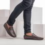 Imagem de Mocassim Casual Couro Legítimo Open Plot Tricê Difranca - 969 - Café