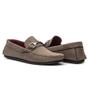 Imagem de Mocassim Casual Masculino Costura Detalhe Metal Fivela Calce Fácil Confortável