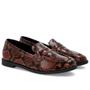 Imagem de Mocassim Couro Cobra Animal Print Tira