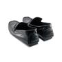 Imagem de Mocassim de Couro na Cor Preto Clean e Detalhe Com Metais nas Laterais e Uma Trama de Couro